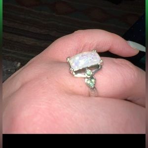 1pc Fashionable Stone Decor Ring For Women For Daily Decoration